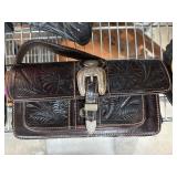American West Tooled Leather Crossbody Bag
