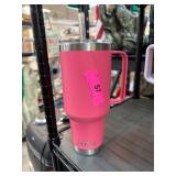 Yeti Pink Stainless Steel Tumbler with Handle