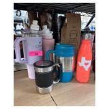 Reusable Drinkware Including Bottles and Mugs