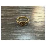 14 Karat Gold Baby Ring, .9g, Heart Design