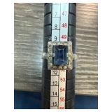 Vintage Sterling Silver Ring with Blue Glass Stone