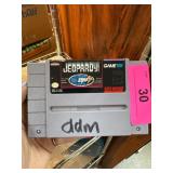 Jeopardy! Super Nintendo Game Cartridge