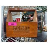 Bolero Genuine Cedar Shoe Shine Kit Box