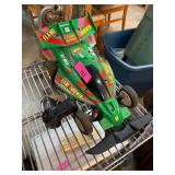 Green Flame Thrower RC Car with Remote Control