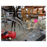 Clear Glass Wine Decanter with Handle