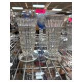 Pressed Glass Footed Vases