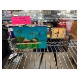 Retro Style Light-Up Clock With Scenic Image