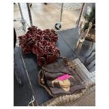 Lot Including Reindeer Candelabras, Decorative Bag