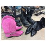 4 Pairs of Boots in Various Styles