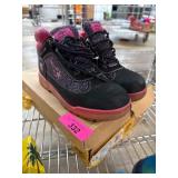 Timberland Black and Pink Boots, Size 5.5