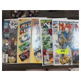 5PC COMIC BOOKS X-MAN CAPTAIN AMERICA MORE