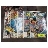 5PC COMIC BOOKS X-FORCE