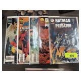 5PC COMIC BOOKS DAREDEVIL BATMAN PREDATOR