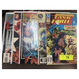 QTY 5 COMIC BOOKS CAPTAIN AMERIC / TASK FORCE