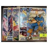 QTY 5 COMIC BOOKS  DEATHSTROKE THE TERMINATOR+
