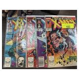 5PC COMIC BOOKS X-MEN