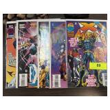 QTY 5 COMIC BOOKS  X-MAN ETC