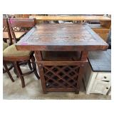 Zamtec Copper and Wood Pub Table High End