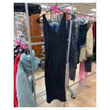 Zara Knit Black Sleeveless Midi Dress