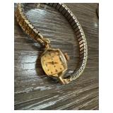 Elgin 16 Ladies Gold-Tone Watch with Expansion Ban