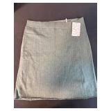 Free People Ribbed Knit Skirt in Thyme, Size Small