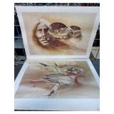 Native American Signed Prints Bert Seabourn