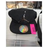 Black Jordan Cap With Chrome Jumpman Logo