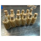 12 Vials of Pure 24k Gold Flakes