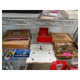 Coins, Postcards, and Wooden Boxes