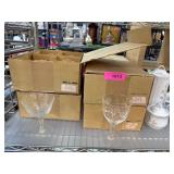 Rosalie Goblet and Sherbet Glassware, Made in Japa