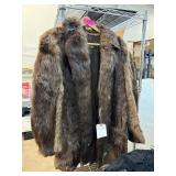 Beaver Fur Coat with Damage and Wear