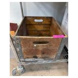 Vintage Bordens Wood Milk Crateï¿½