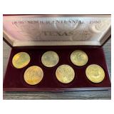 Texas Sesquicentennial Commemorative Medallion Set