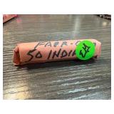 Roll of 50 Indian Head Cents in Paper Wrap