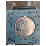 1964 Canada 50-Cents Proof Coin in Holder