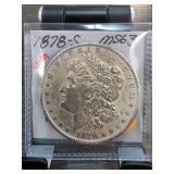 1878-S Morgan Silver Dollar MS63