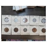 Japanese Coins, Mixed Dates 1940-1974