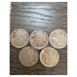 1924 5 Buffalo Nickels