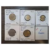 World Coins Including Kuwait, Jersey, and Latvia