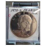 1973-S Eisenhower Dollar PR68 Deep Cameo