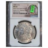 1885-O Morgan Silver Dollar, MS64, NGC Certified