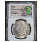 1889 Morgan Silver Dollar NGC MS64