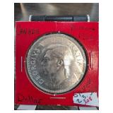 1952 Canadian Silver Dollar with Canoe Design