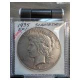 1935 Peace Silver Dollar in Protective Case