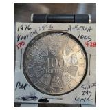 1976 Austria 100 Schilling Coin ï¿½ Innsbruck Wint
