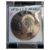 1976-S T2 Eisenhower Dollar PR68/69 Deep Cameo