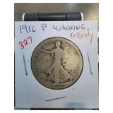 1916-P Walking Liberty Half Dollar Coin