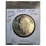 1976 Eisenhower Bicentennial Silver Proof Dollar