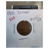 1906 Indian Head Cent, MS63-64 Condition