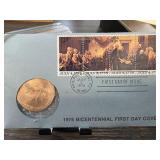 1976 Bicentennial First Day Cover with Medal